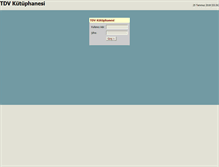 Tablet Screenshot of kutuphane.tdv.org.tr